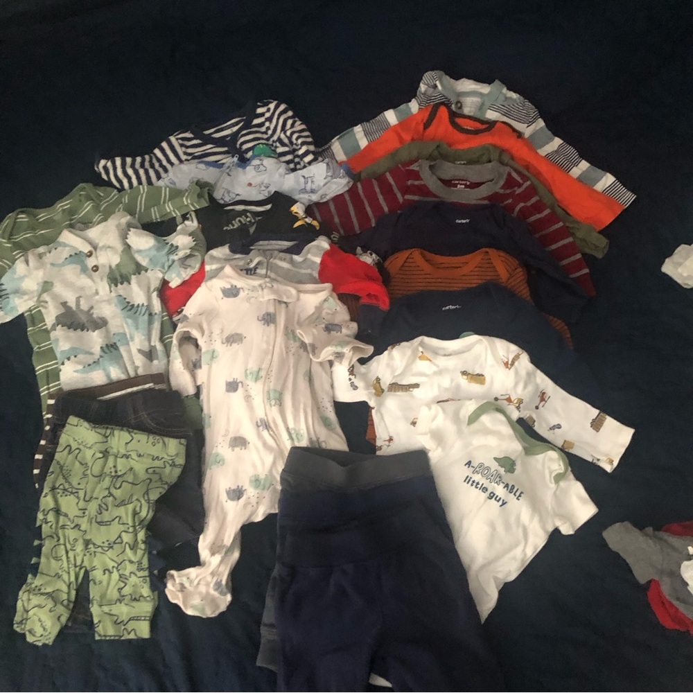 3M Bulk Baby Boy Clothes Bundle Size 3 month